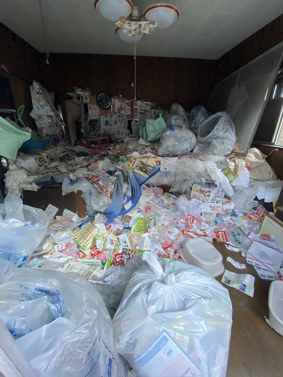 ごみ屋敷の片付け