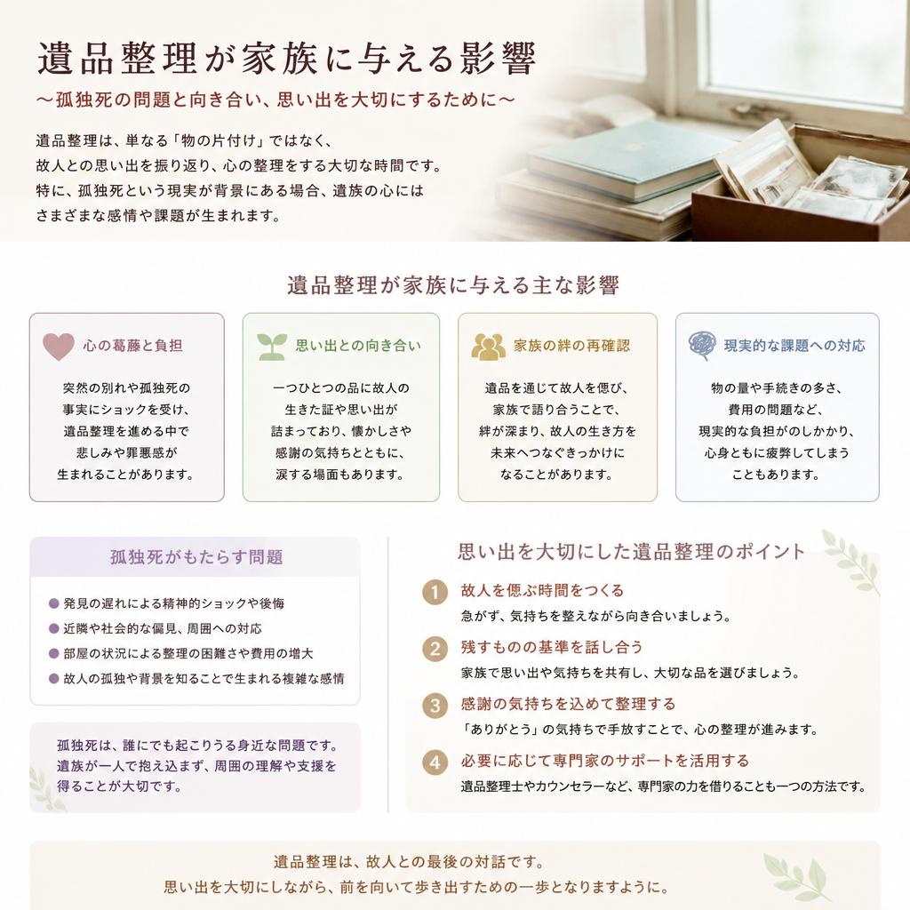 4. 遺品整理と孤独死の関係