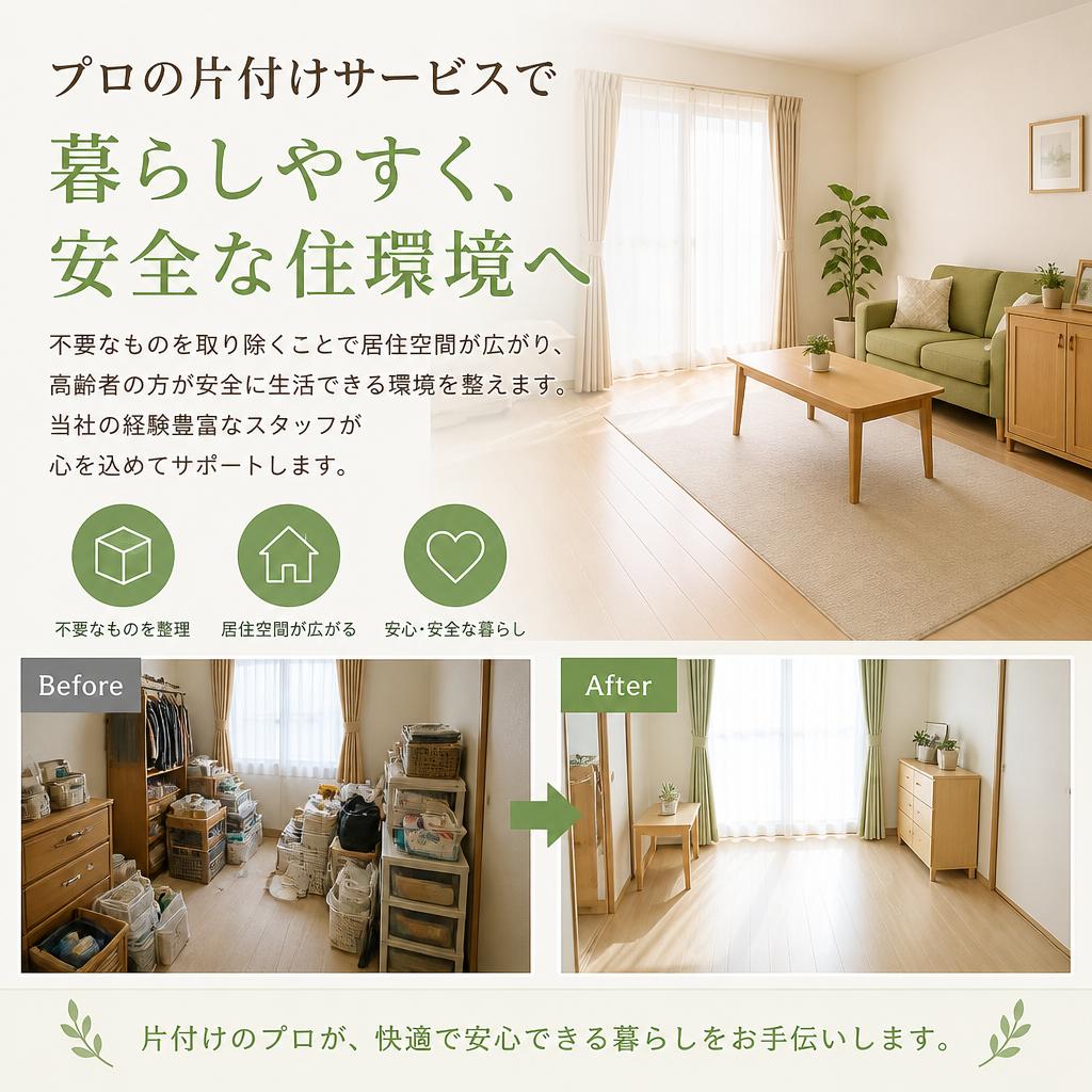 片付けサービスがもたらす安心