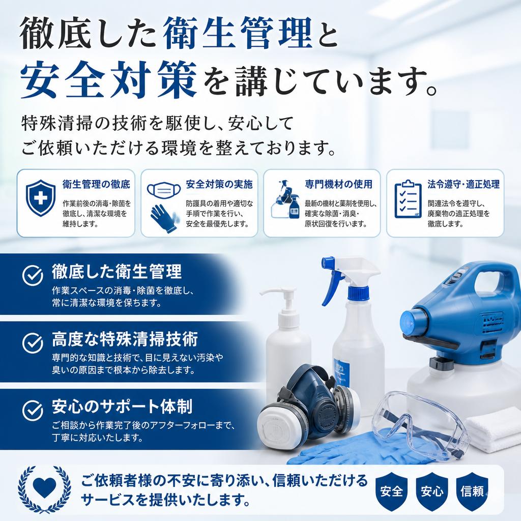 安全・安心の衛生管理
