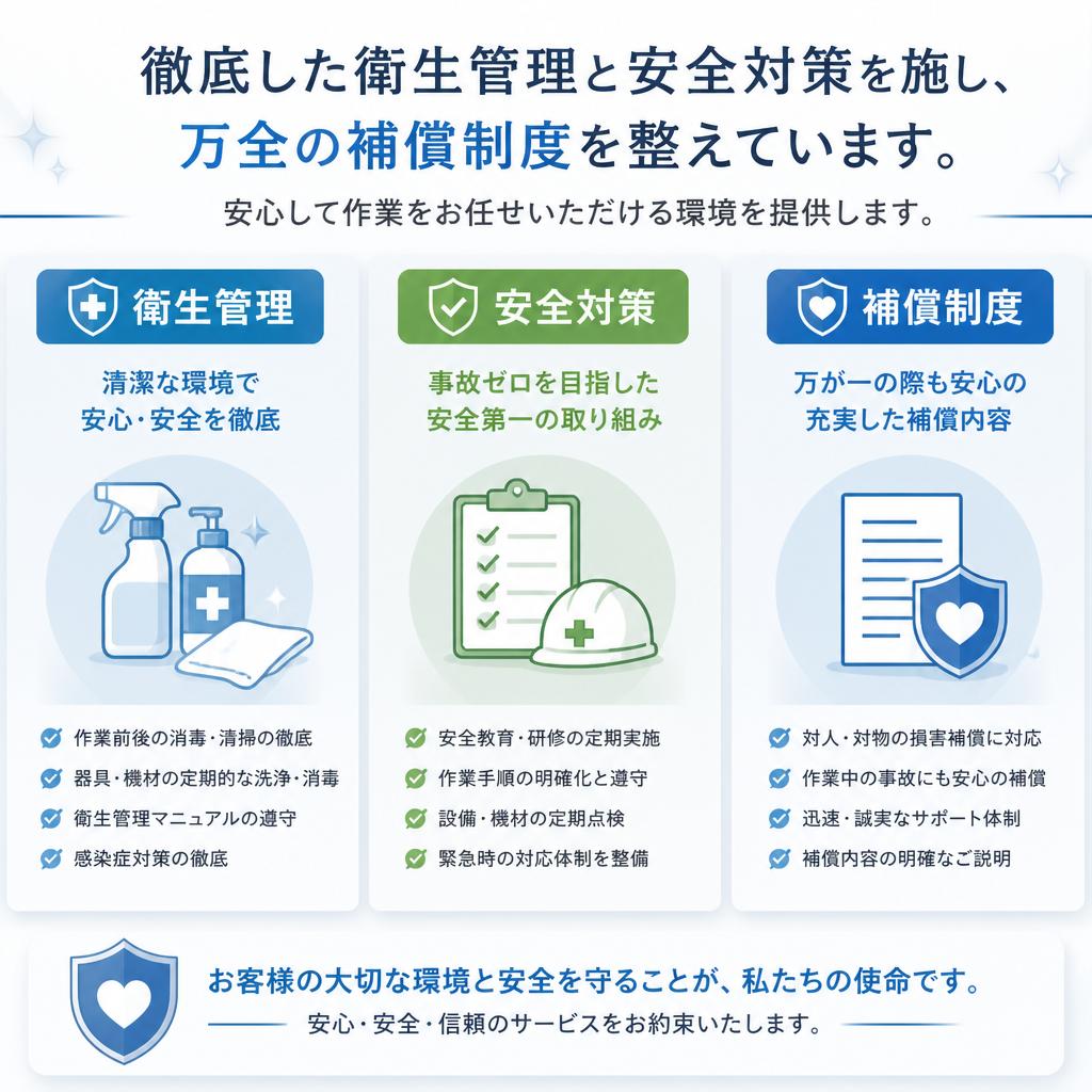 安心・安全な作業プロセス