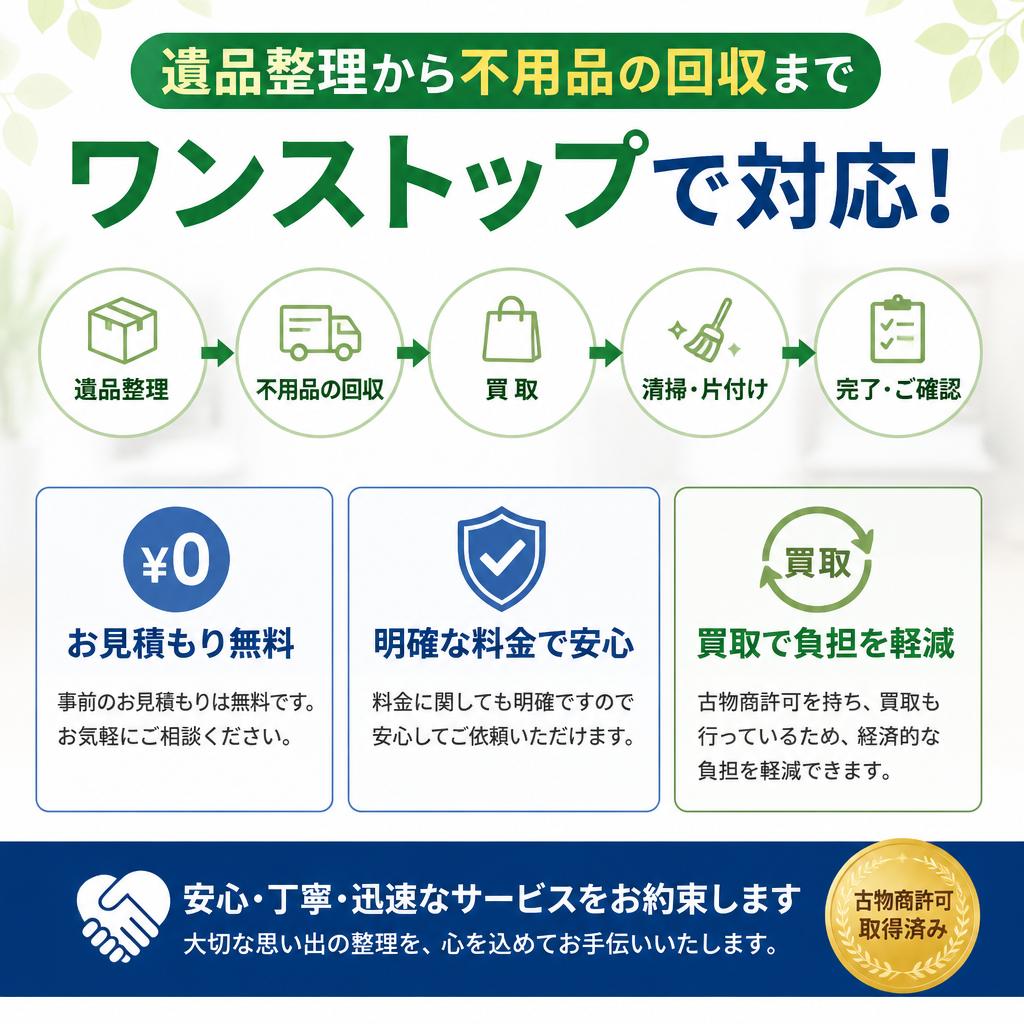 安心・信頼のサービス内容
