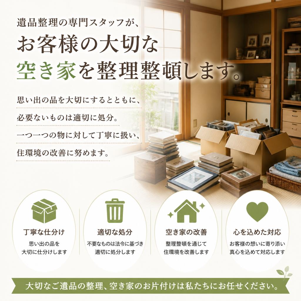 専門的な片付けサービス