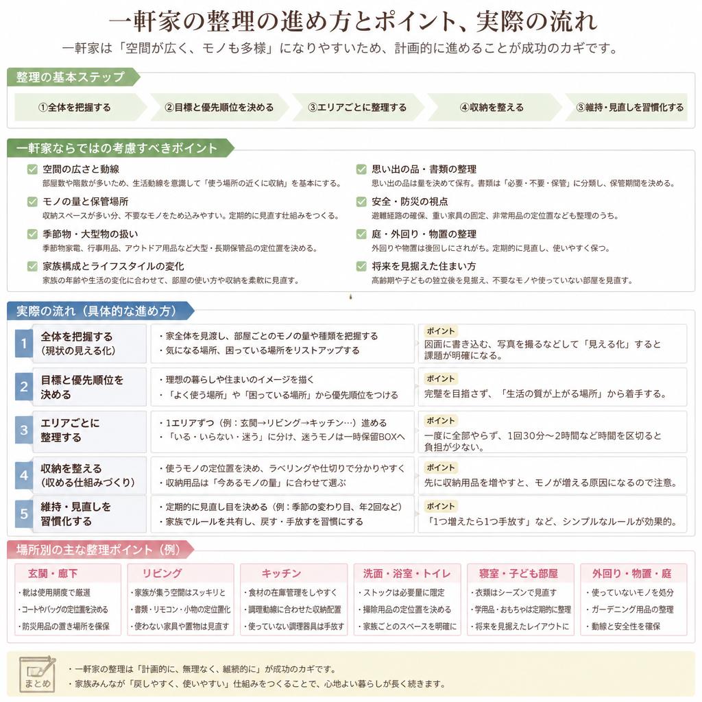 一軒家の整理のポイント