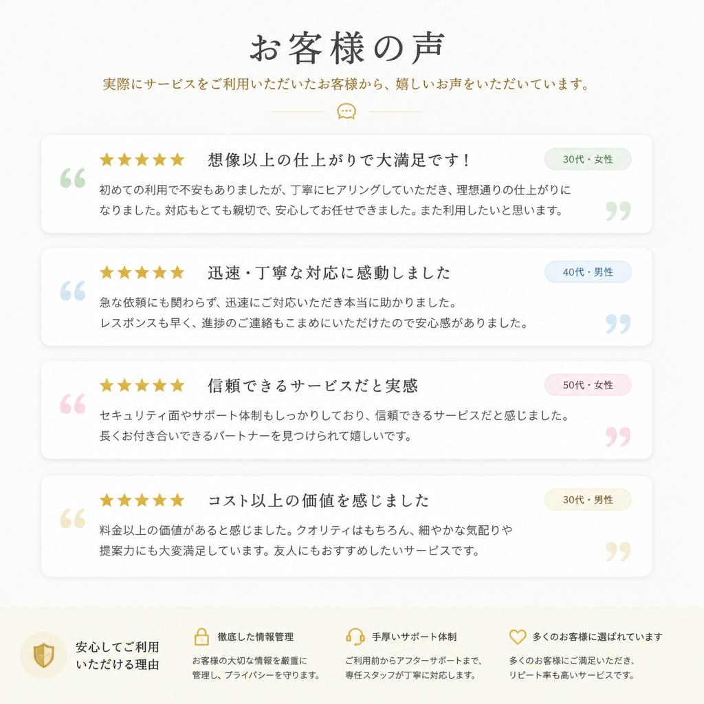 お客様の声