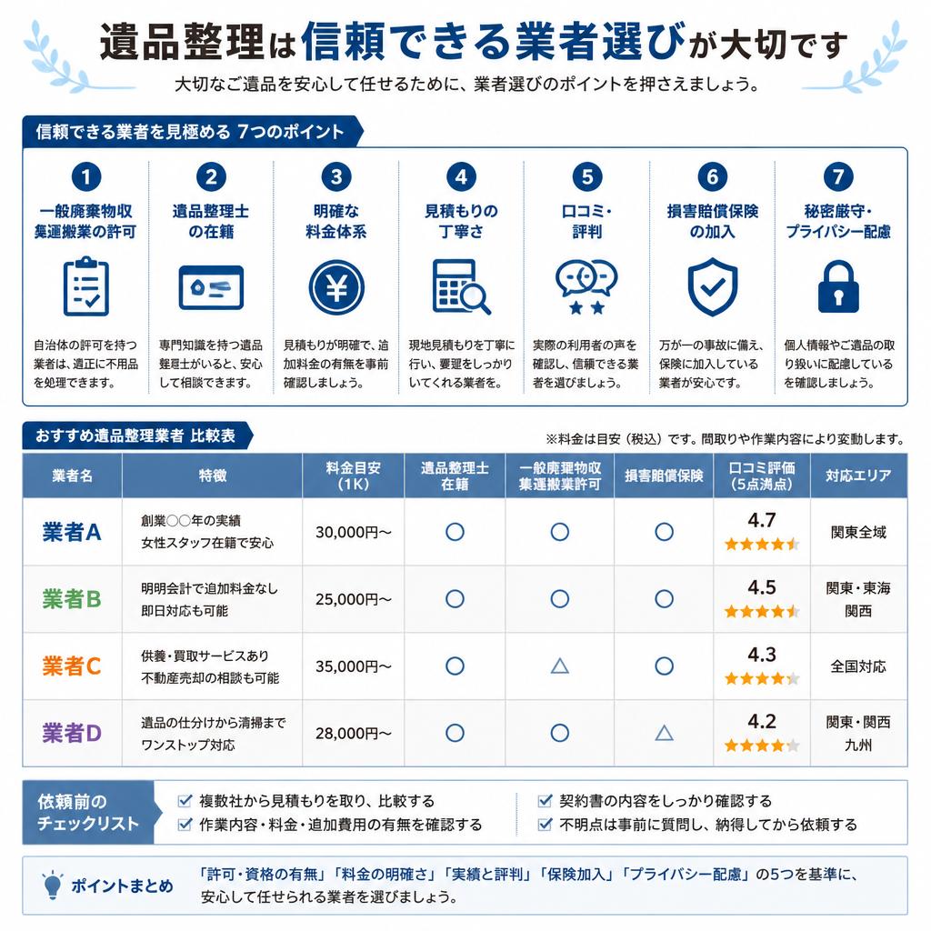 業者選びのポイント
