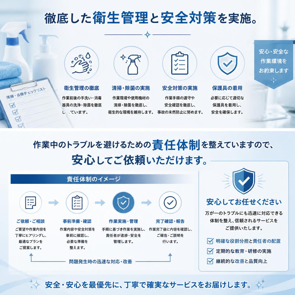 安心安全の作業体制