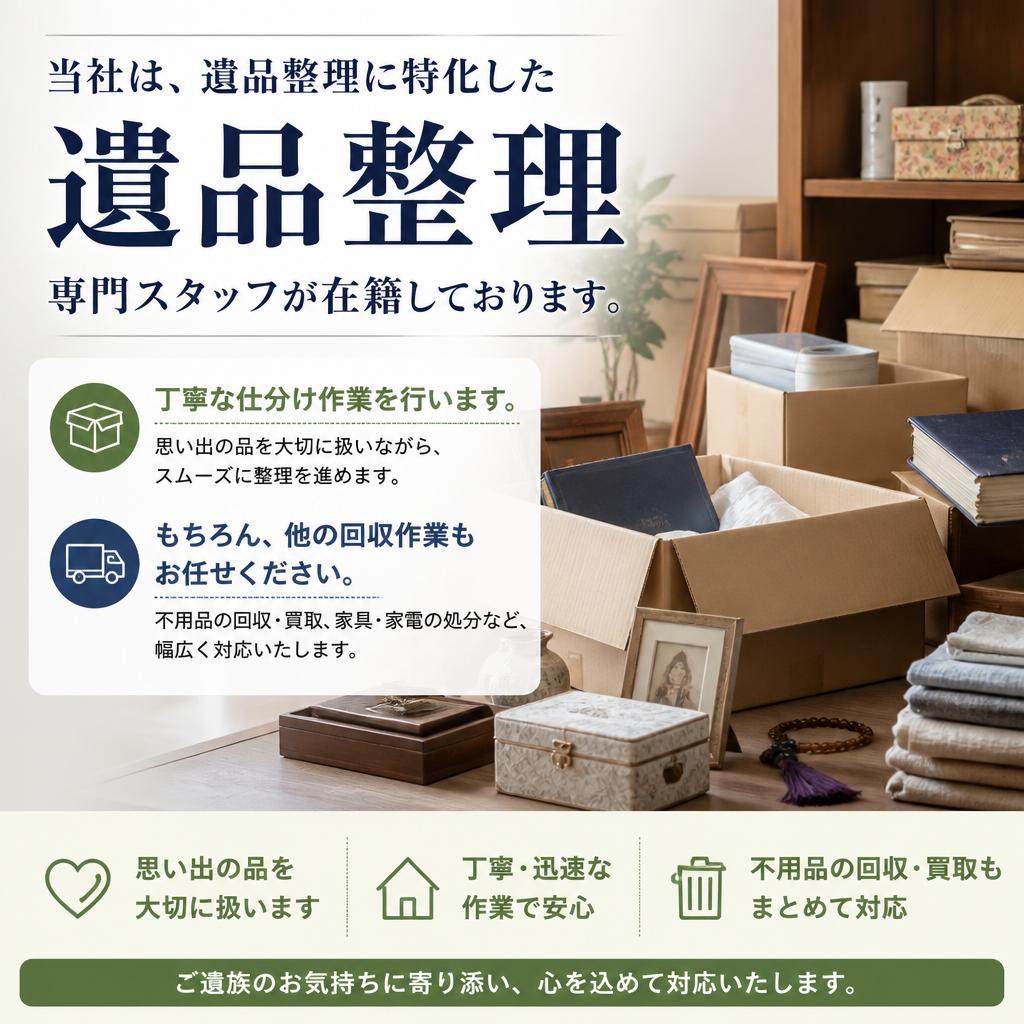 「おかたづけタムラ」の遺品整理サービス