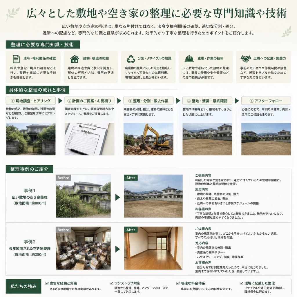 敷地整理・空き家管理の専門性