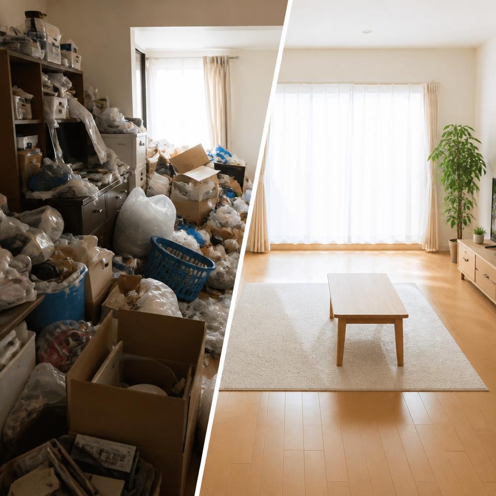 ご家族を悲しませない、安心のごみ屋敷清掃・整理整頓