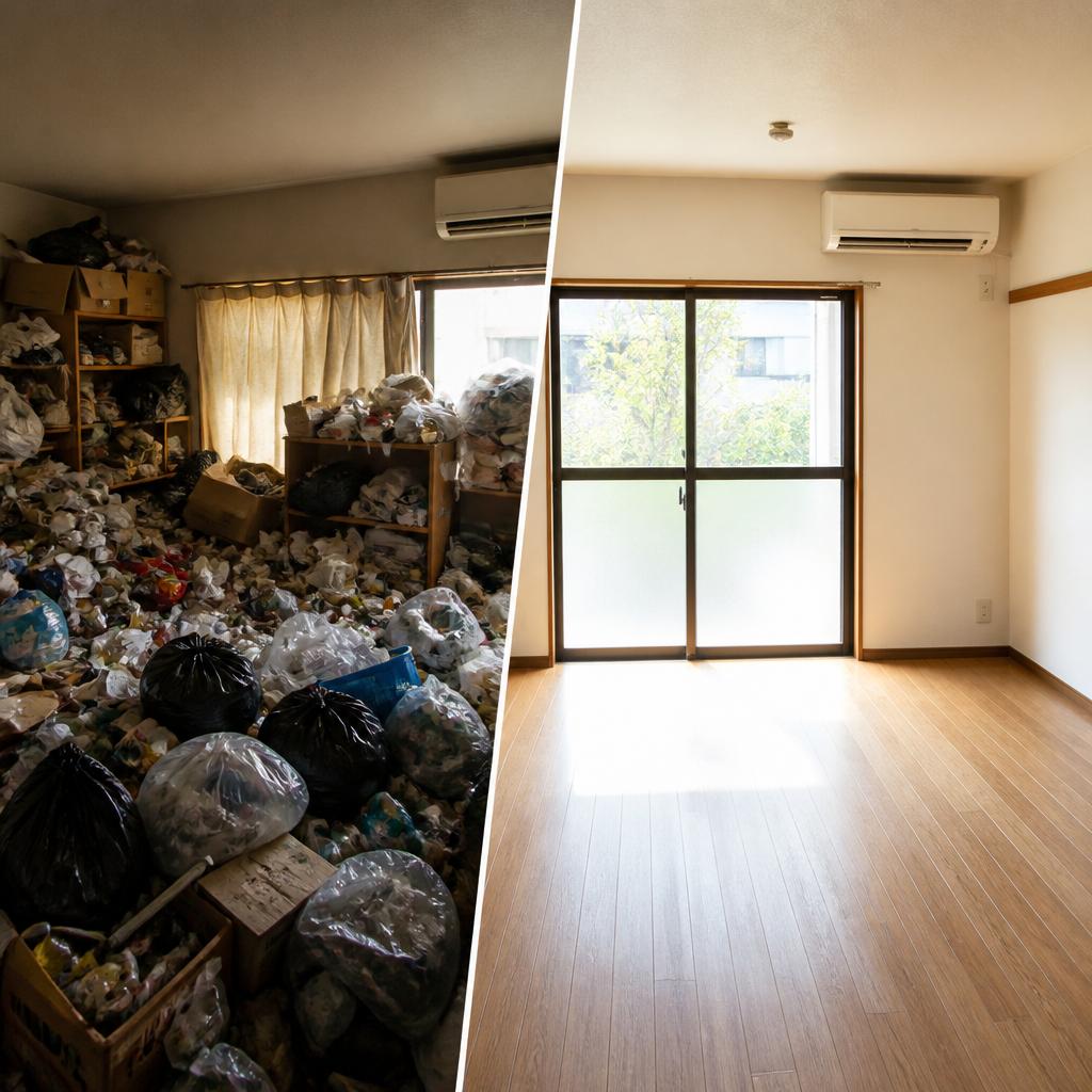 ごみ屋敷の片付けの流れ