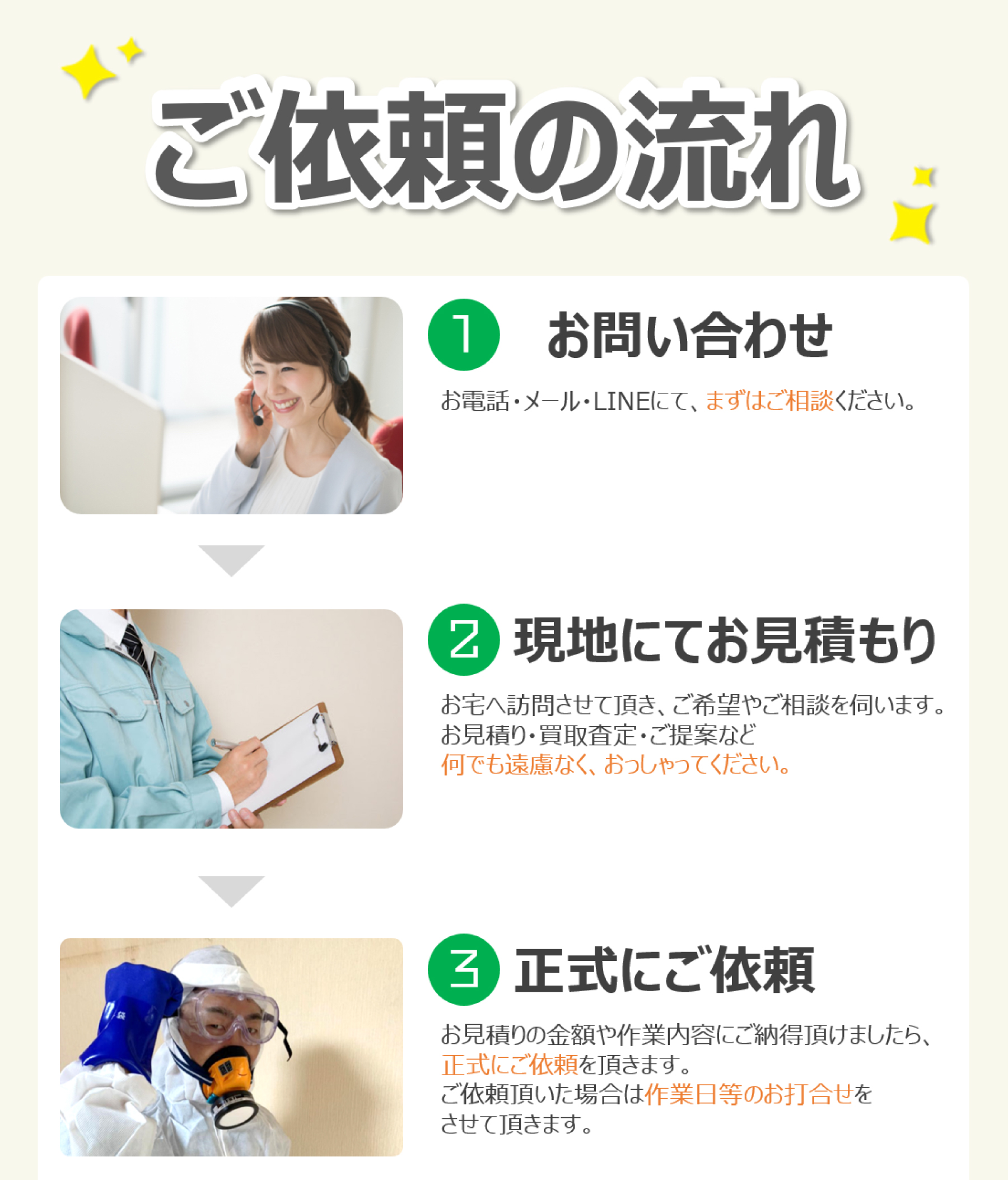 今すぐお問い合わせを！